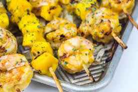 image showing Mango and Shrimp Skewers