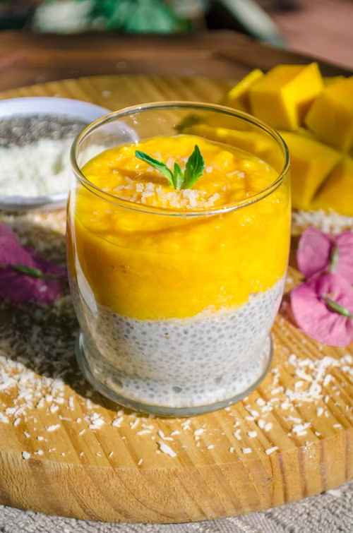 Image showing Mango Chia Pudding