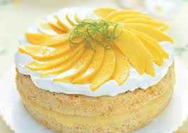 Image showing Mango Chiffon cake