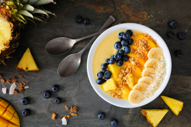 Image showing mango smoothie bowl