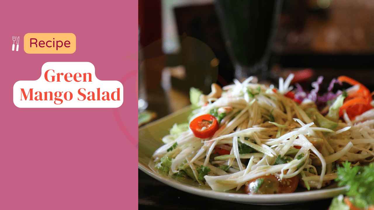 Image showing green Mango salad Recipe