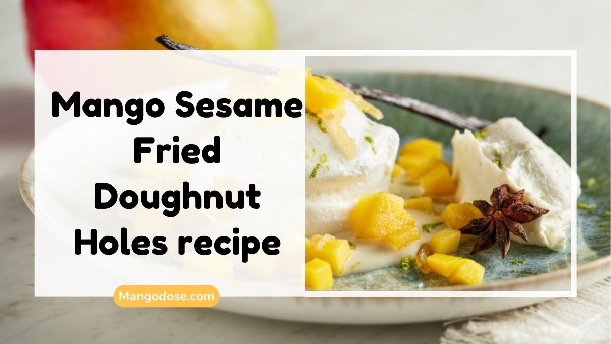 Image showing Mango Sesame Fried Doughnut Holes recipe