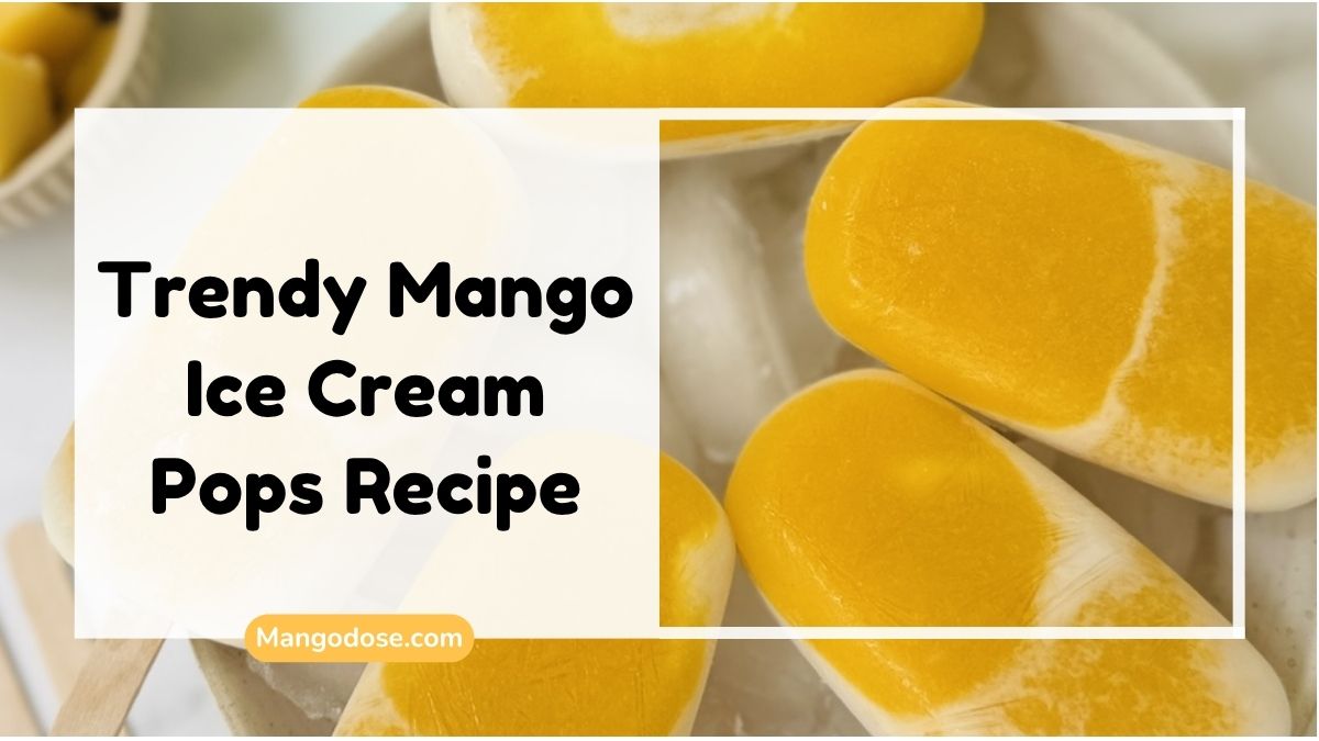 Image showing Trendy Mango Ice Cream Pops Recipe