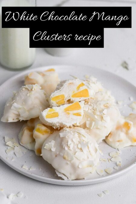 Image showing White Chocolate Mango Clusters recipe