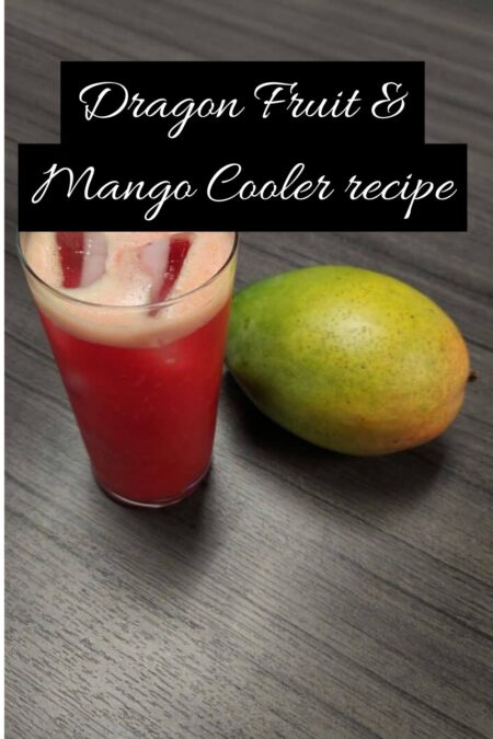 image showing Dragon Fruit & Mango Cooler recipe