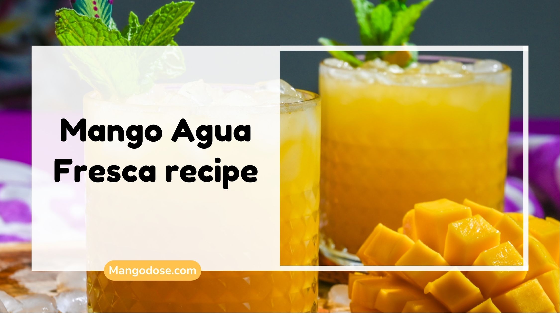image showing Mango Agua Fresca recipe