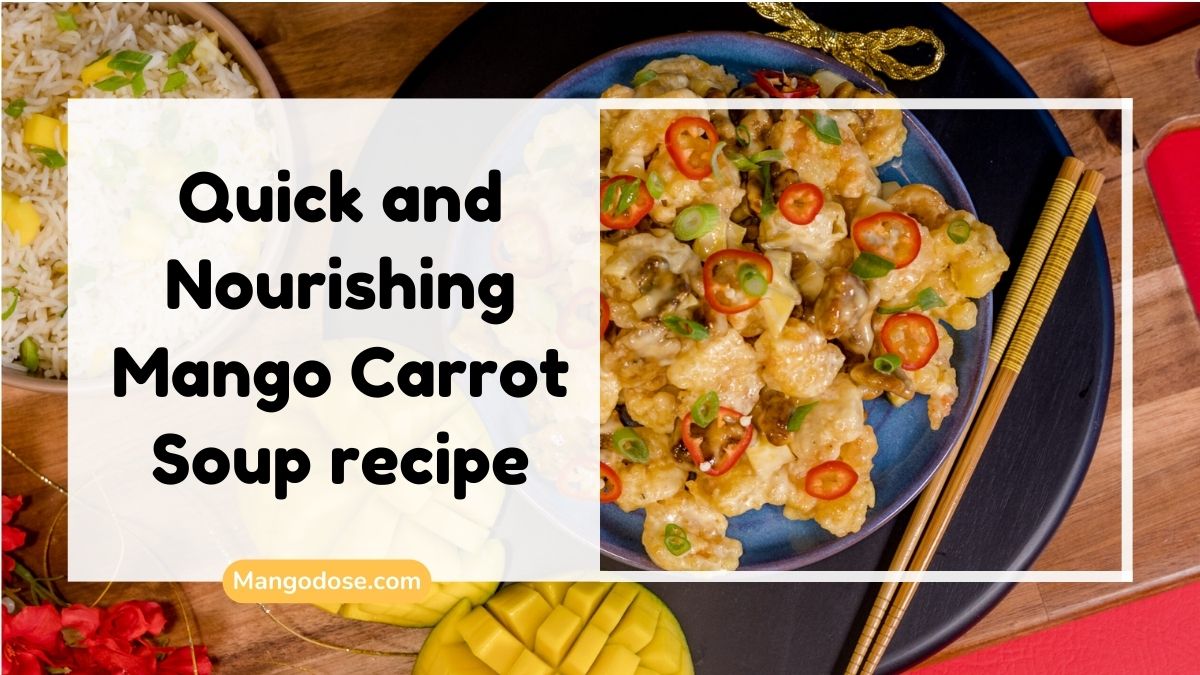 image showing Quick and Nourishing Mango Carrot Soup recipe