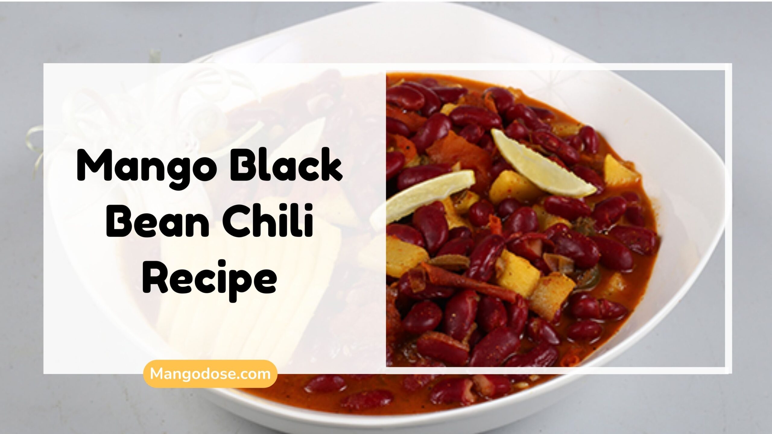 Image showing Mango Black Bean Chili Recipe