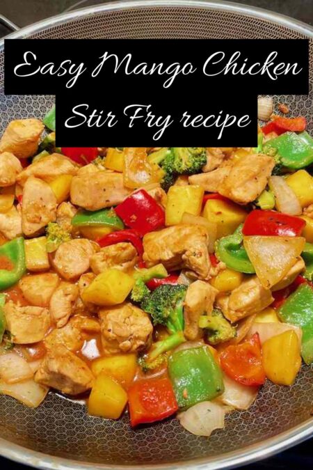 image showing Easy Mango Chicken Stir Fry recipe