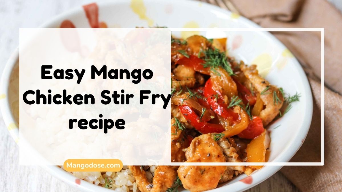 image showing Easy Mango Chicken Stir Fry recipe