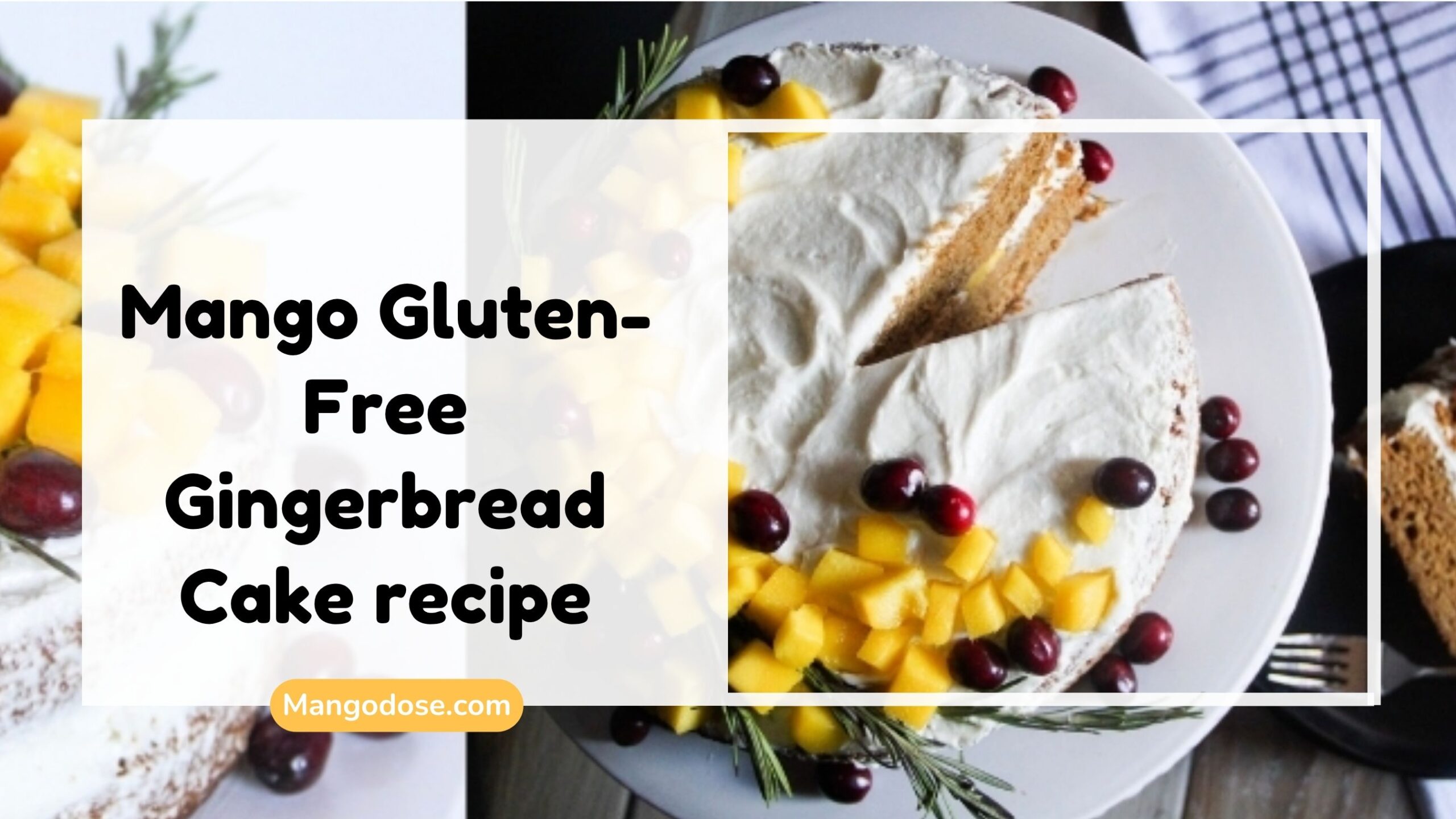 Image showing Mango Gluten-Free Gingerbread Cake recipe