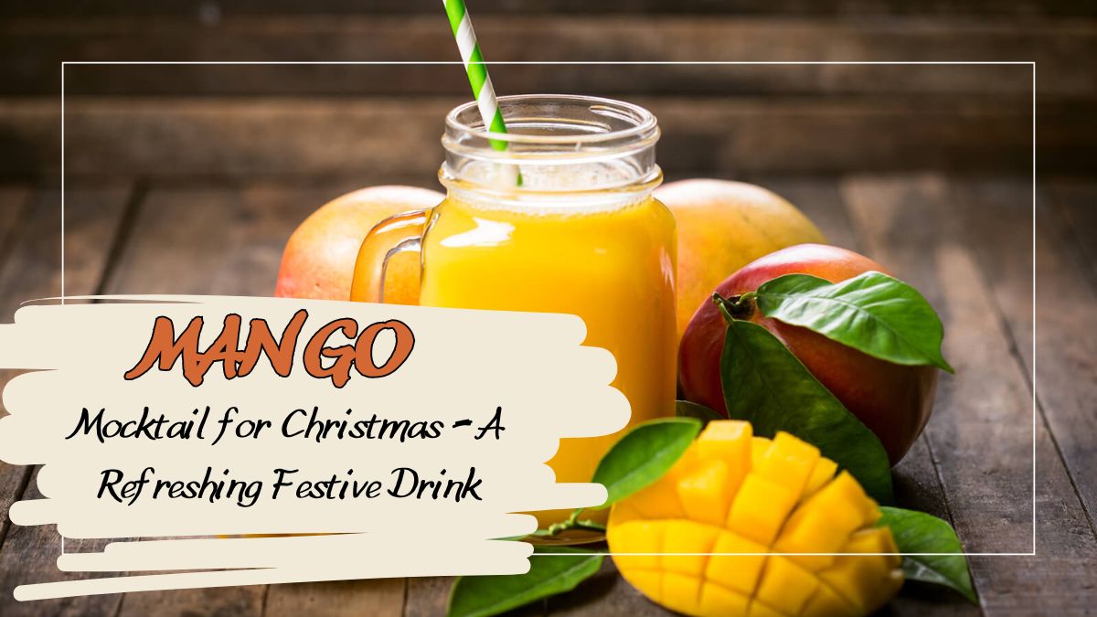 Image showing Mango Mocktail for Christmas recipe
