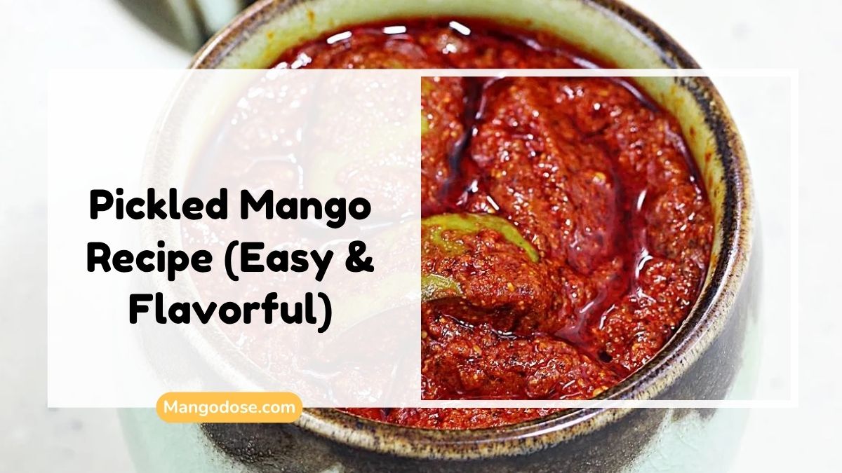 Image showing Pickled Mango Recipe (Easy & Flavorful)