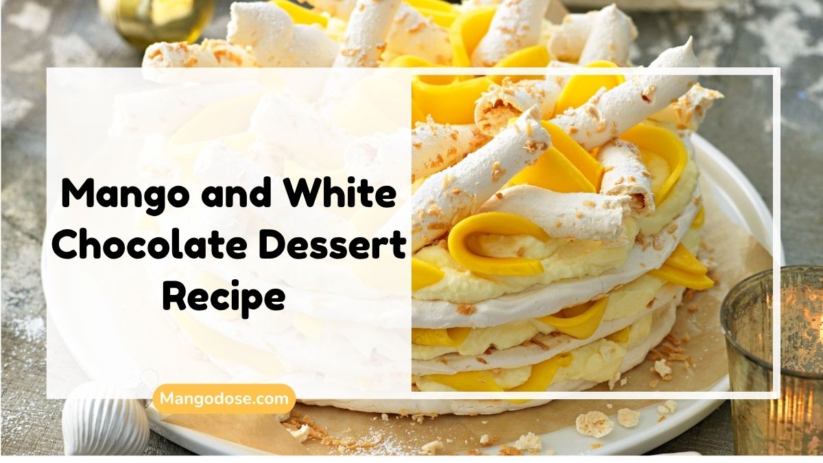 Image showing Mango and White Chocolate Dessert Recipe