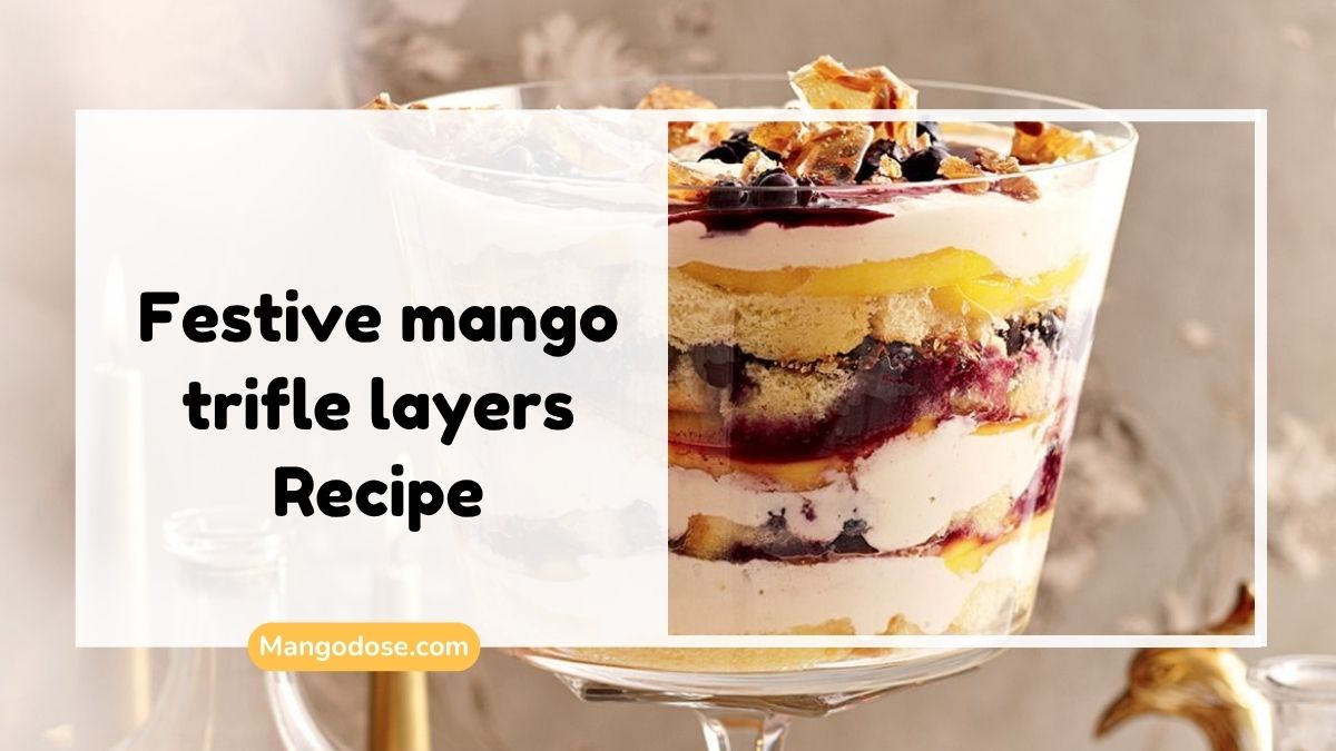 Image showing Festive Mango Trifle Layers Recipe