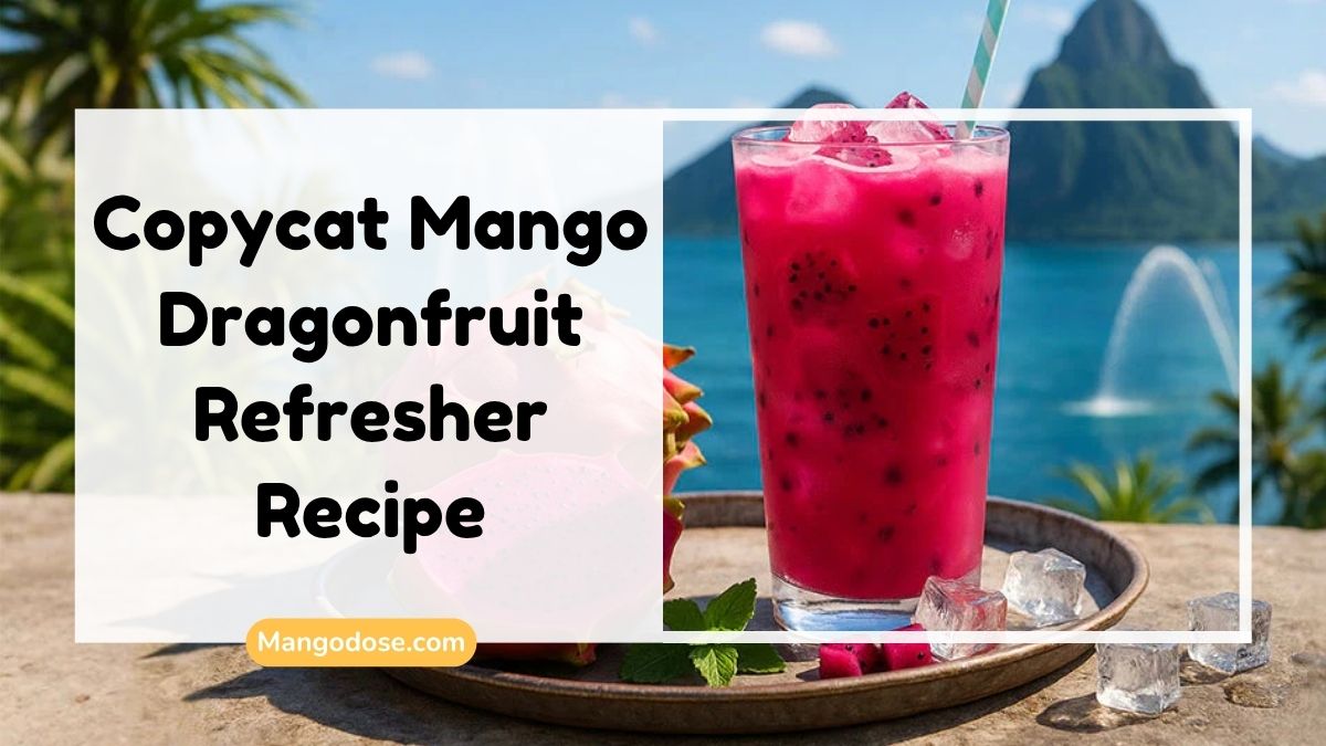 Image showing Copycat Mango Dragonfruit Refresher Recipe