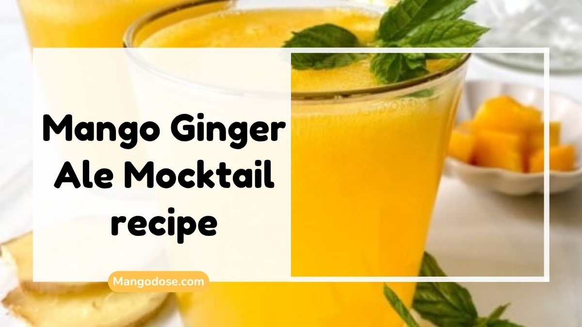 Image showing Mango Ginger Ale Mocktail recipe