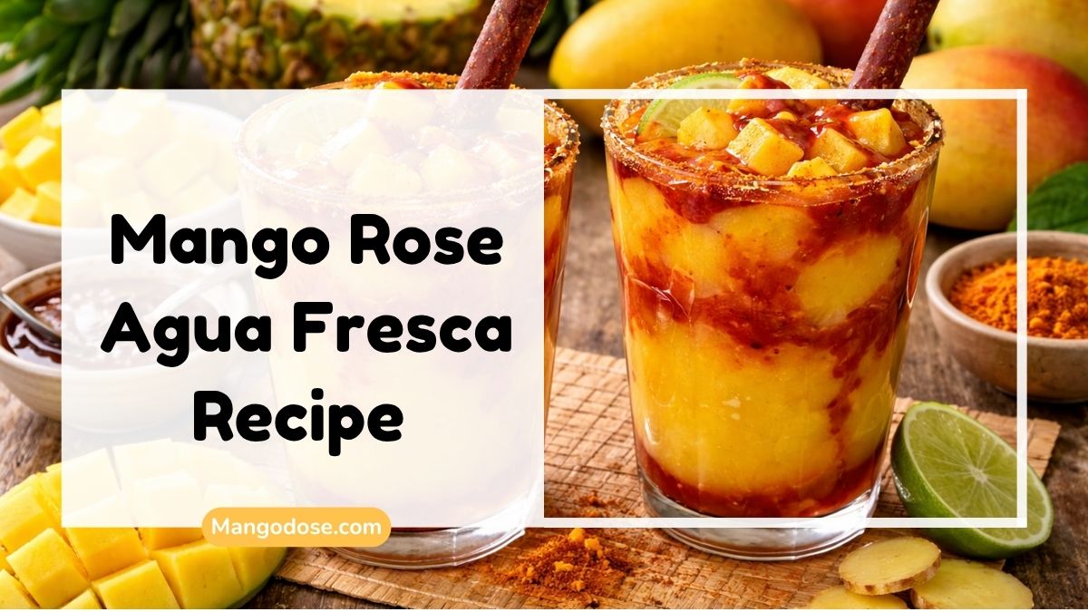 Image showing Mango Rose Agua Fresca Recipe