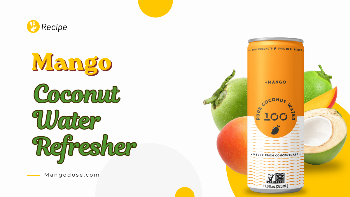 Image showing Mango Coconut Water Refresher Recipe