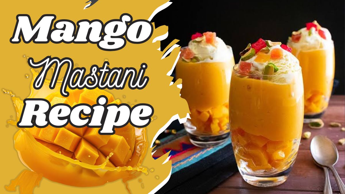 Mango Mastani Recipe made with ripe mangoes, milk, and ice cream