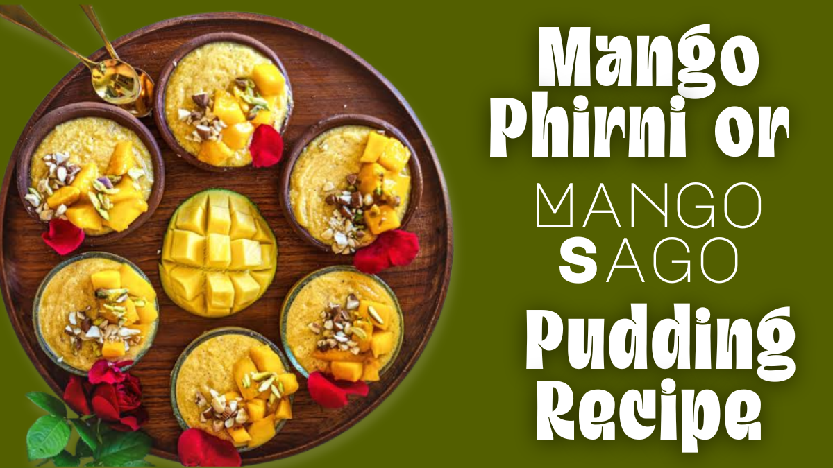 Mango Sago Pudding Recipe made with ripe mangoes, creamy milk, and soft sago pearls