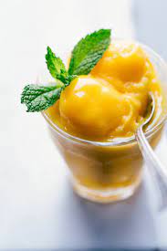 Image showing Honey mango sorbet