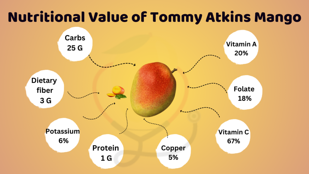 Image showing Nutritional Value of Tommy Atkins Mango