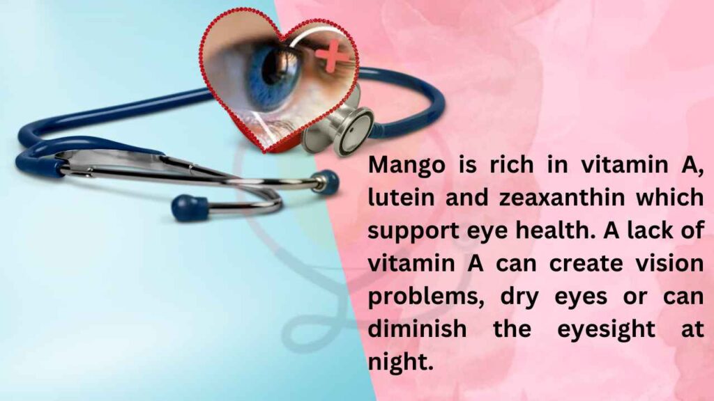 Image showing vitamin A in mango support eye health