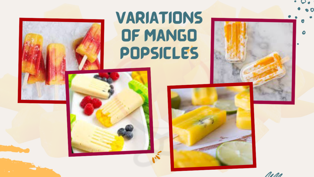 Image showing Variations of mango popsicles