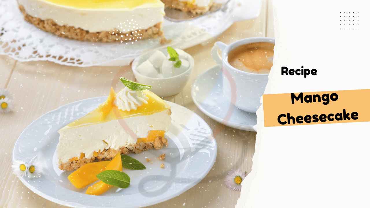 Image sowing Mango Cheesecake recipe