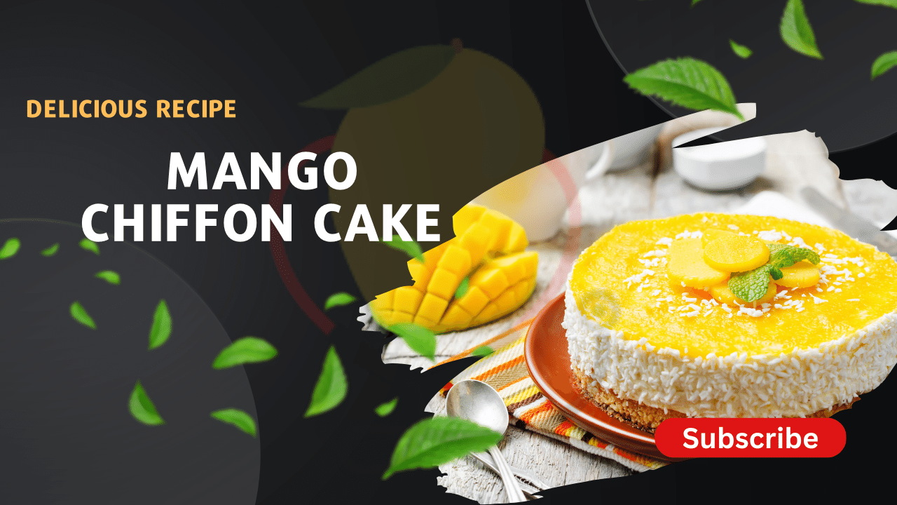 Image showing Mango Chiffon Cake Recipe
