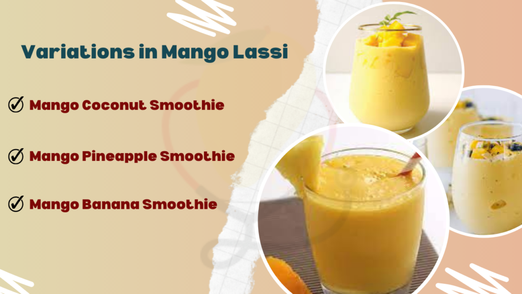 Image showing variations in mango smoothie