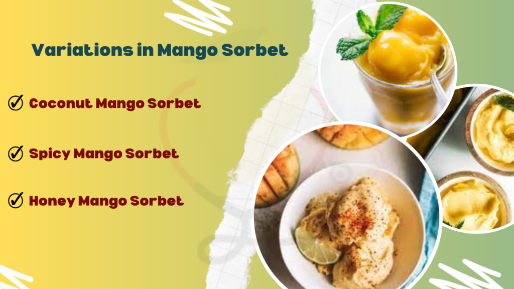 Image showing variations in mango sorbet