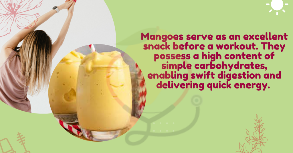 Image showing mango benefits before a workout
