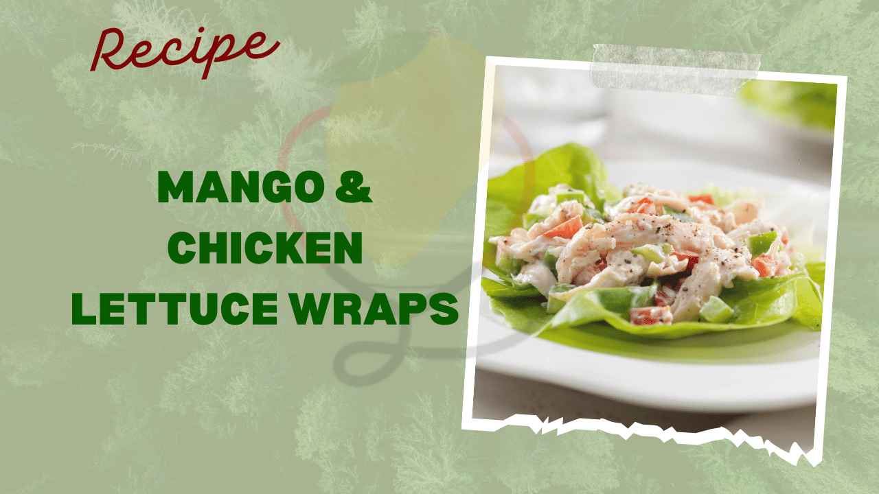 Image showing Mango and Chicken Lettuce Wraps Recipe