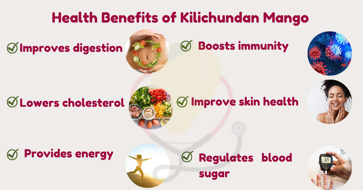 Image showing the Health Benefits of Kilichundan Mango