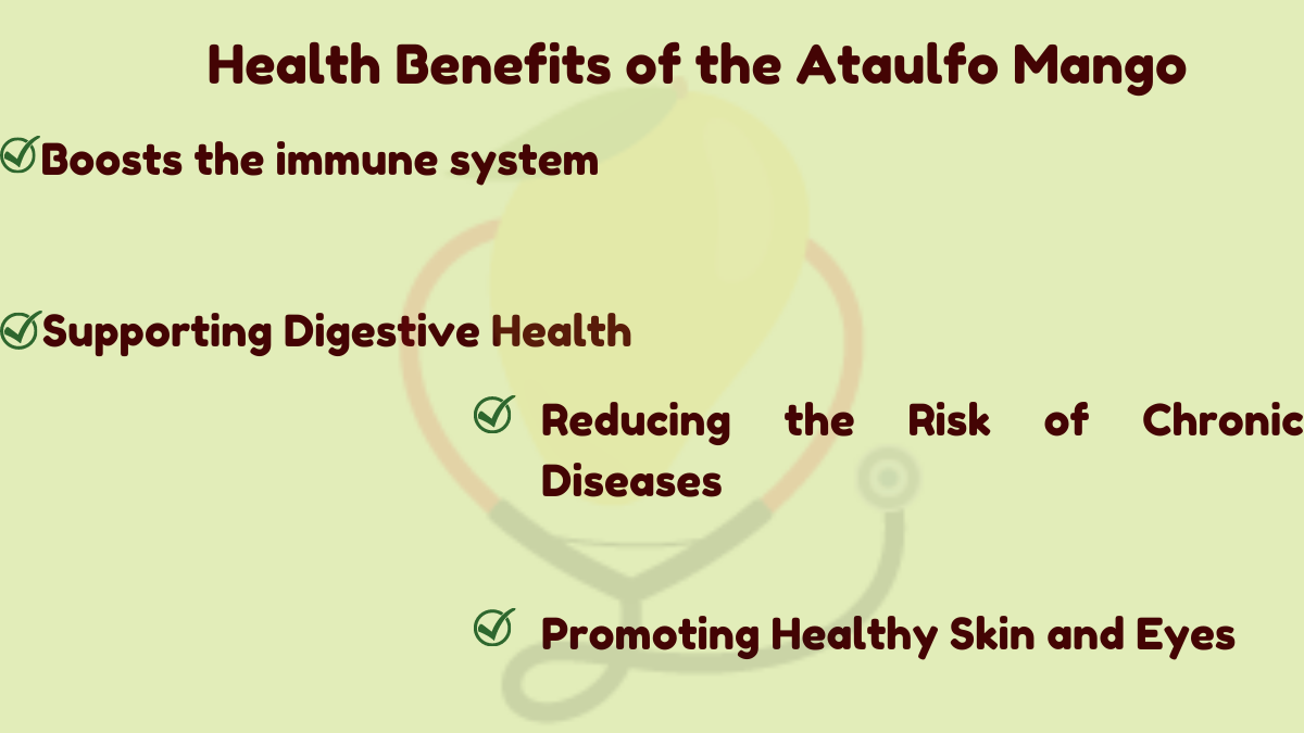 Image showing the Health Benefits of the Ataulfo Mango