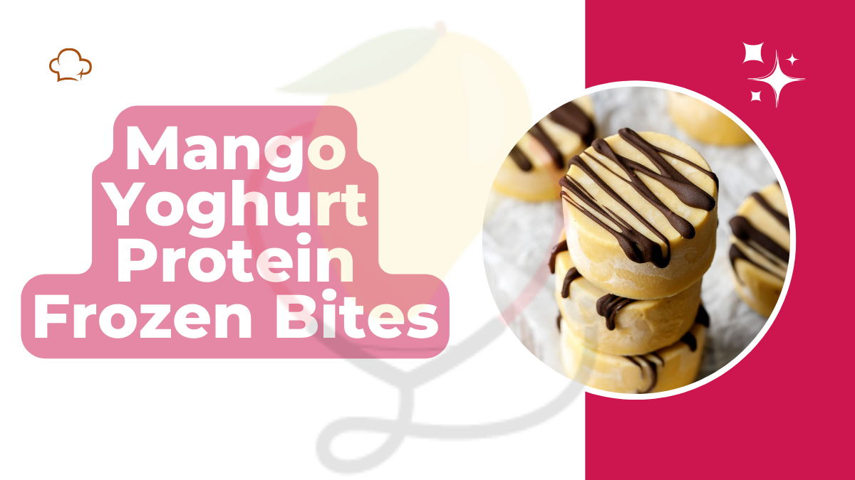Image showing the Mango Yoghurt Protein Frozen Bites recipe