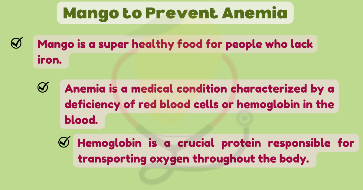 Image showing the mango to prevent Anemia