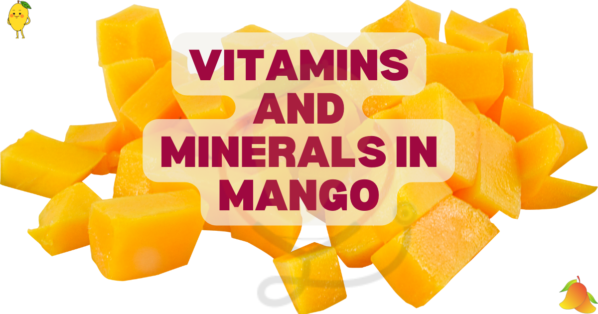 Image showing the vitamins and minerals in mango