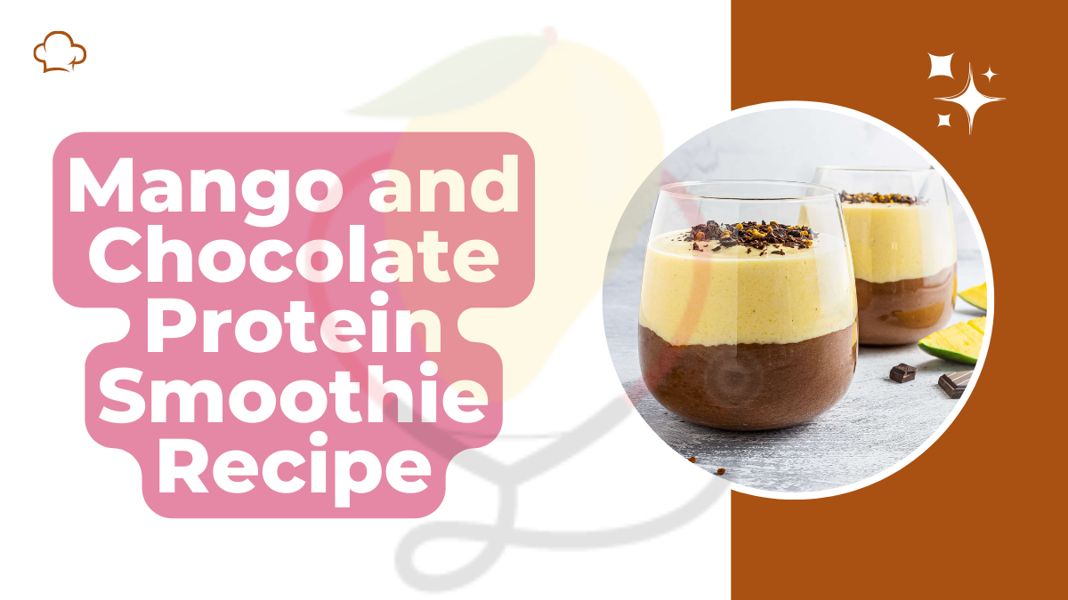 Image showing the Mango and Chocolate Protein Smoothie recipe