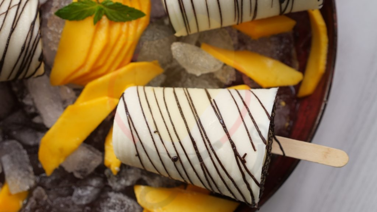 Image showing the Mango Kulfi with Layered Chocolate