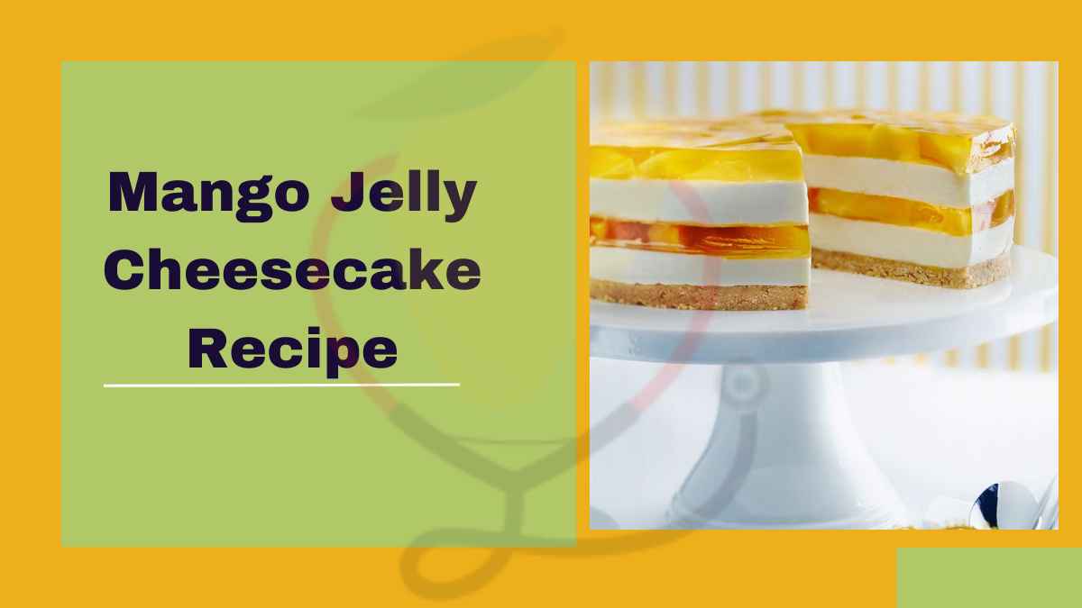 Image showing the Mango Jelly Cheesecake recipe
