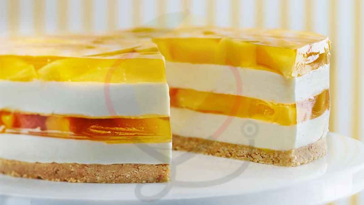 mage showing the Mango Jelly Cheesecake 