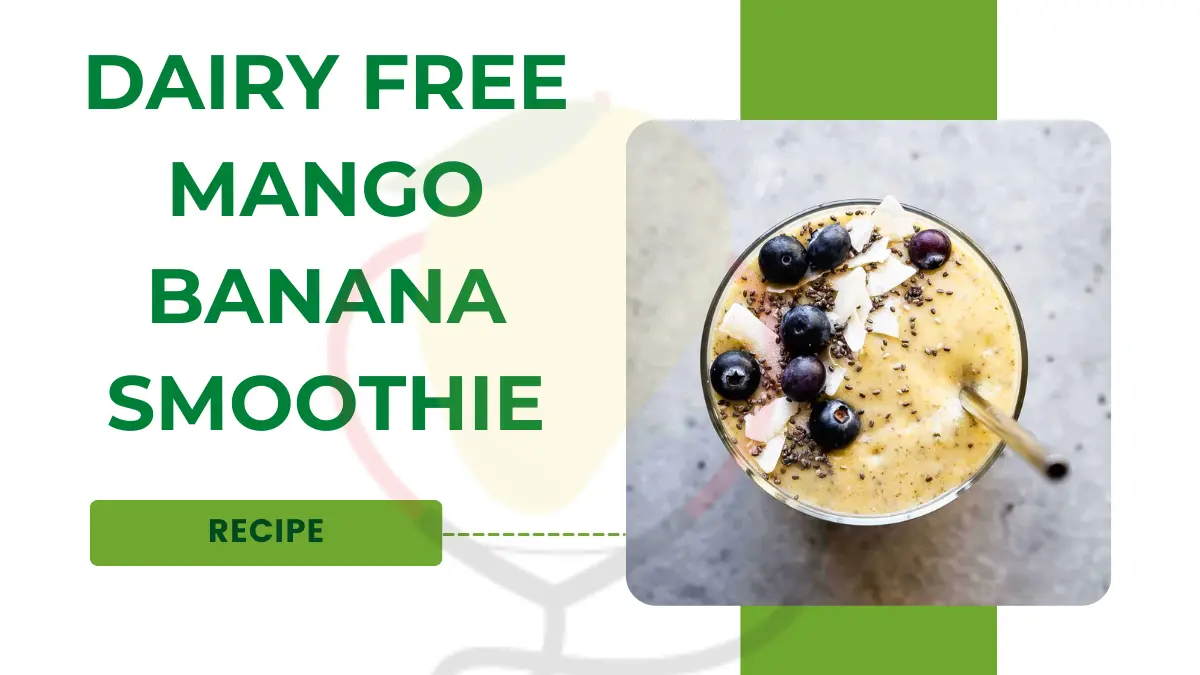 Image showing Dairy Free Mango Banana Smoothie Recipe