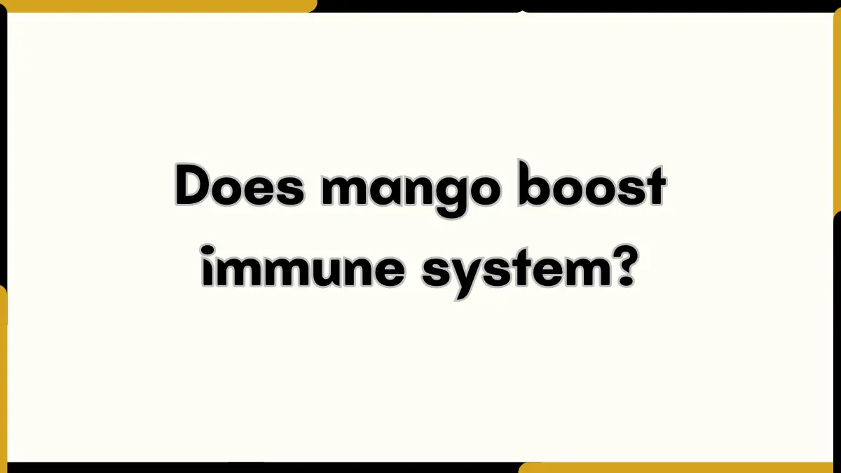 Image showing Does mango boost immune system