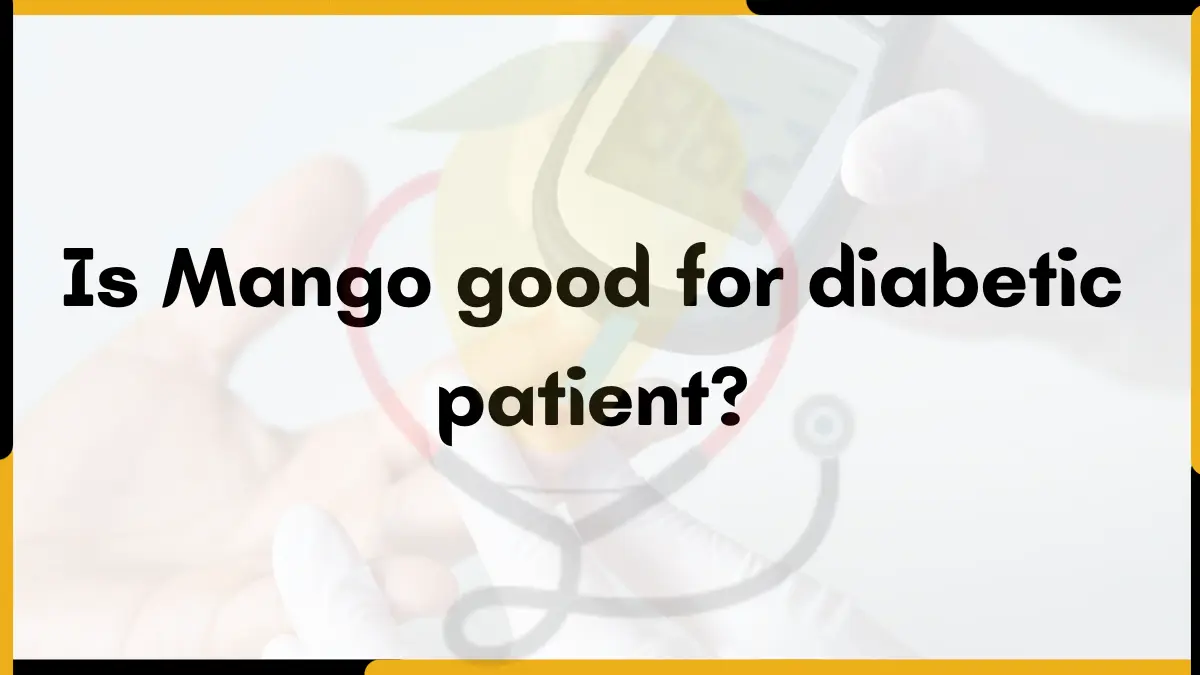 Image showing is mango good for diabetic patient