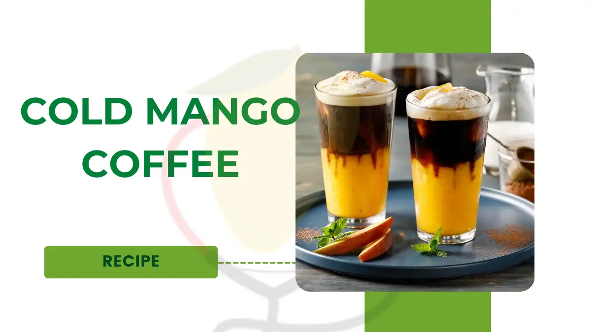 Image showing cold mango coffee recipe