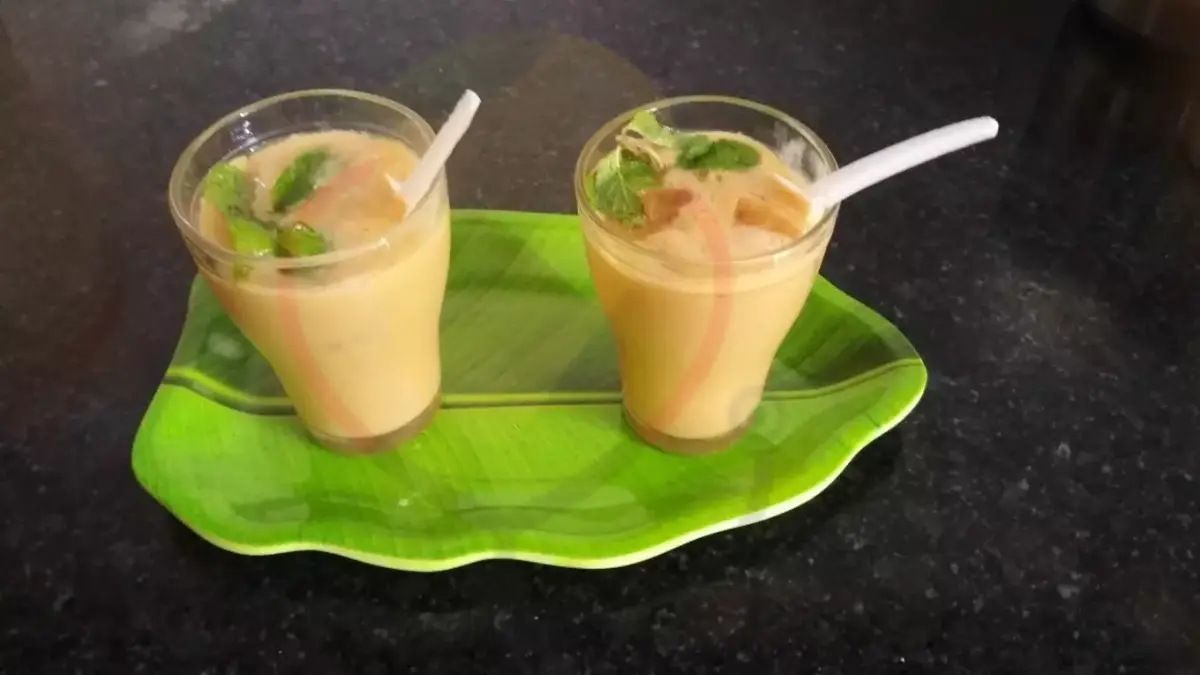 Image showing Mango coffee smoothie