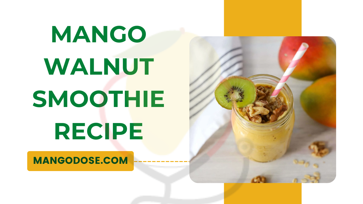 Image showing Easy Mango Walnut Smoothie Recipe